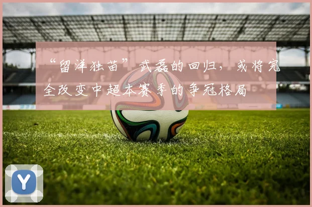 “留洋独苗”武磊的回归，或将完全改变中超本赛季的争冠格局